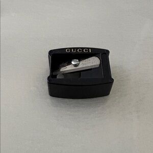 Gucci Black Pencil Sharpener with Gold Logo